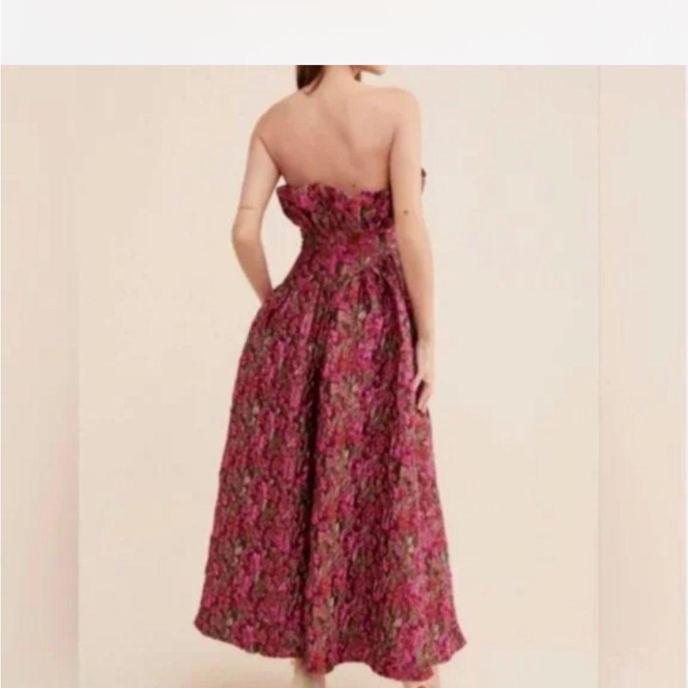 Elliatt Strapless Maxi Dress in Vibrant Pink